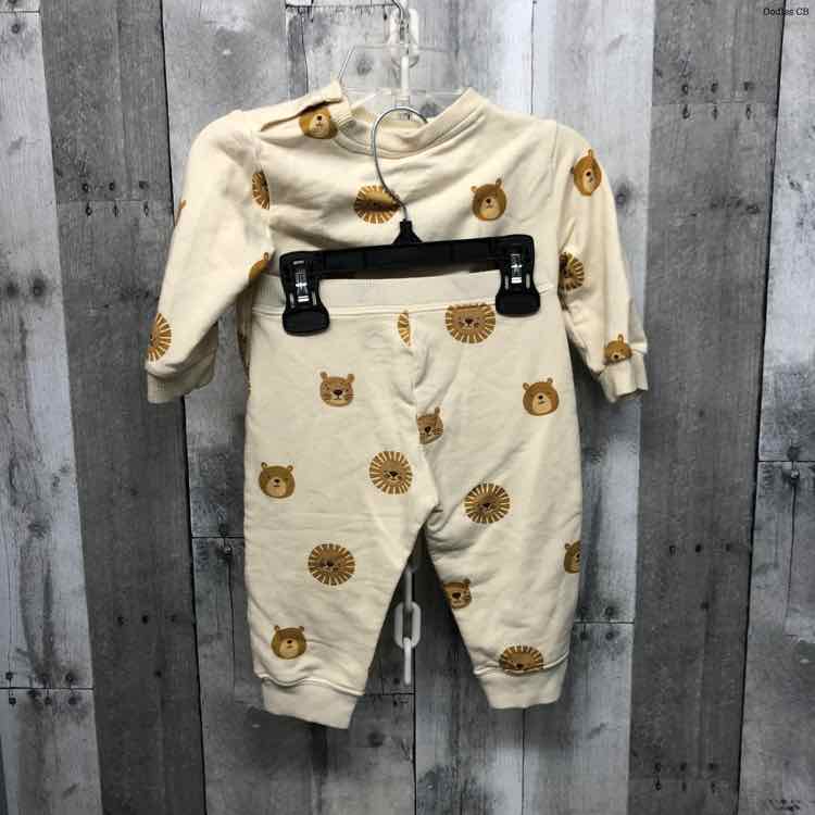 Size 6-9 Months Ivory/Tan Cloud Island Shirt/Pants