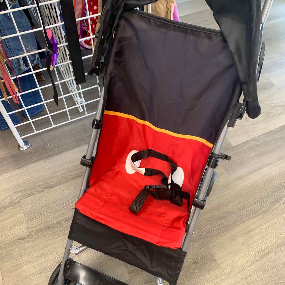 Cosco Black/Red Mickey Mouse Umbrella Stroller