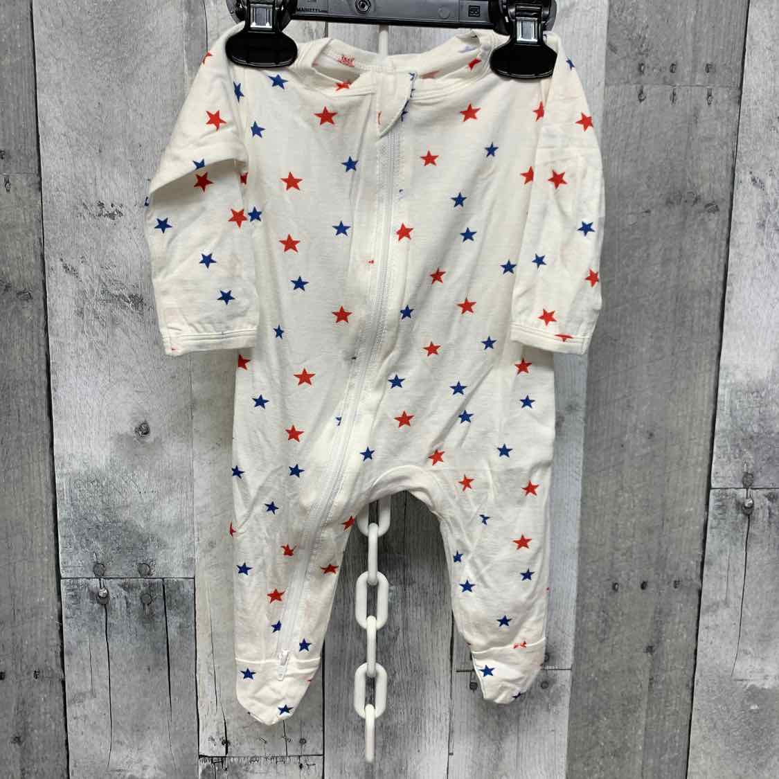 Size 0-3 Months Red/White/Blue Little Buggins Romper