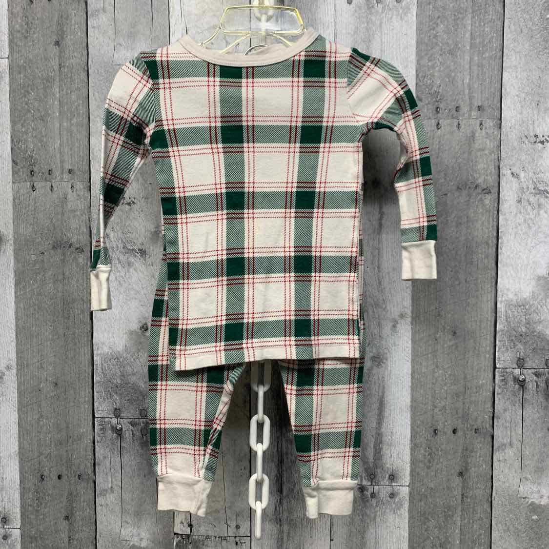 Size 18 Months Green Plaid Holiday Brands 2pc PJs