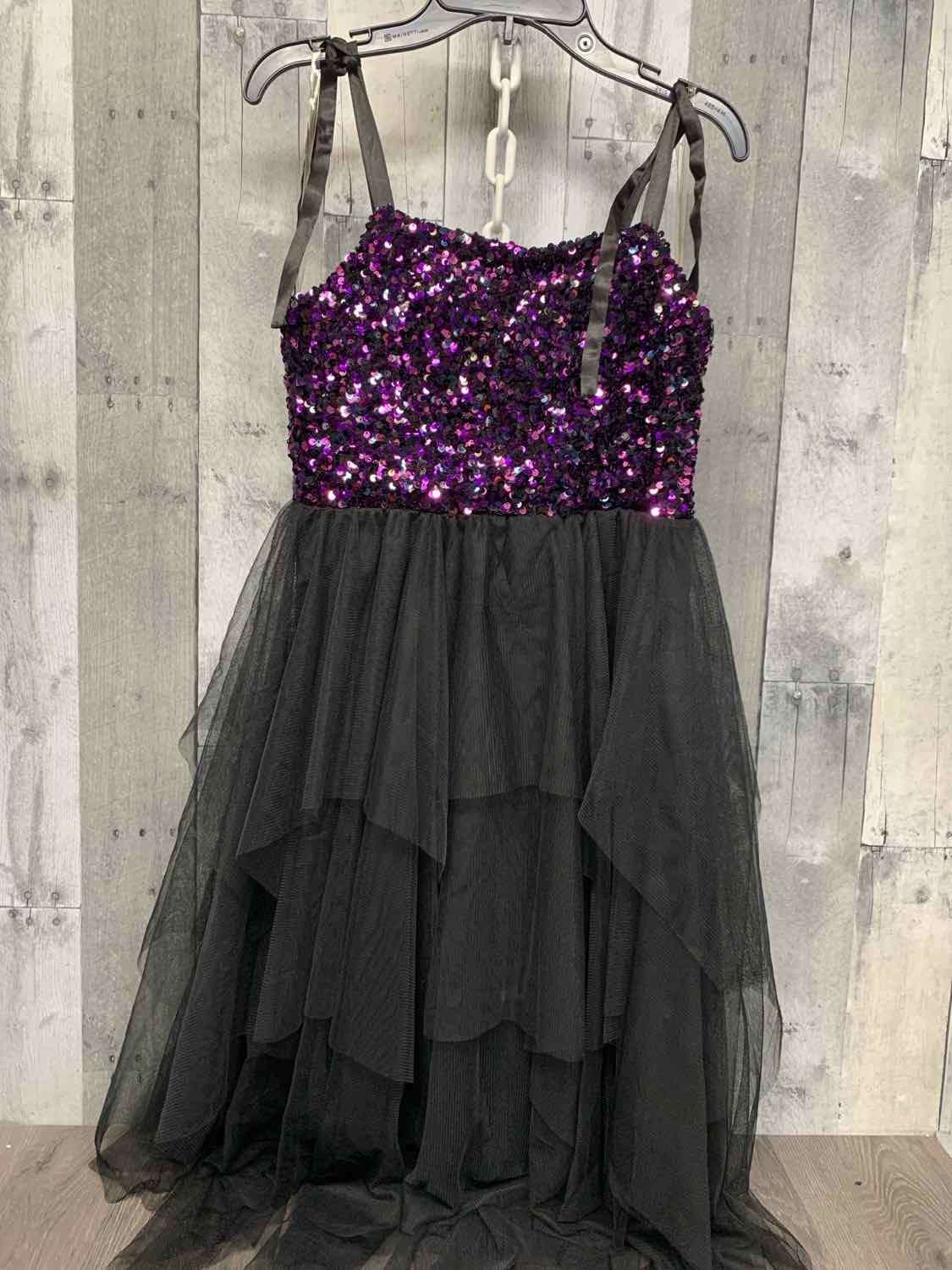 Size 12 Black/Purple B Brand Dress - Party