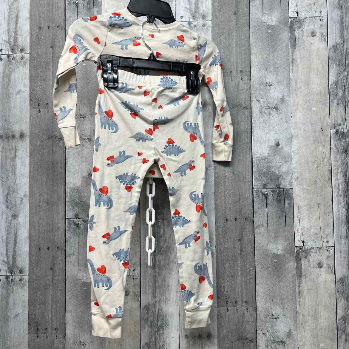 Size 5T Tan Print Old Navy 2pc PJs