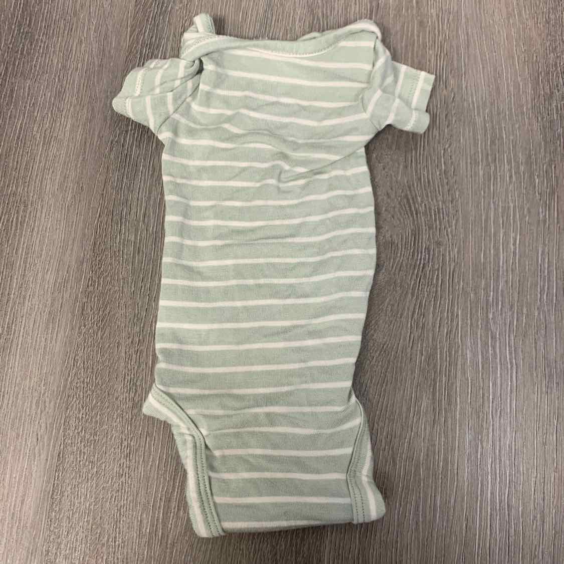 Size Preemie Green Striped Child of Mine Bodysuit