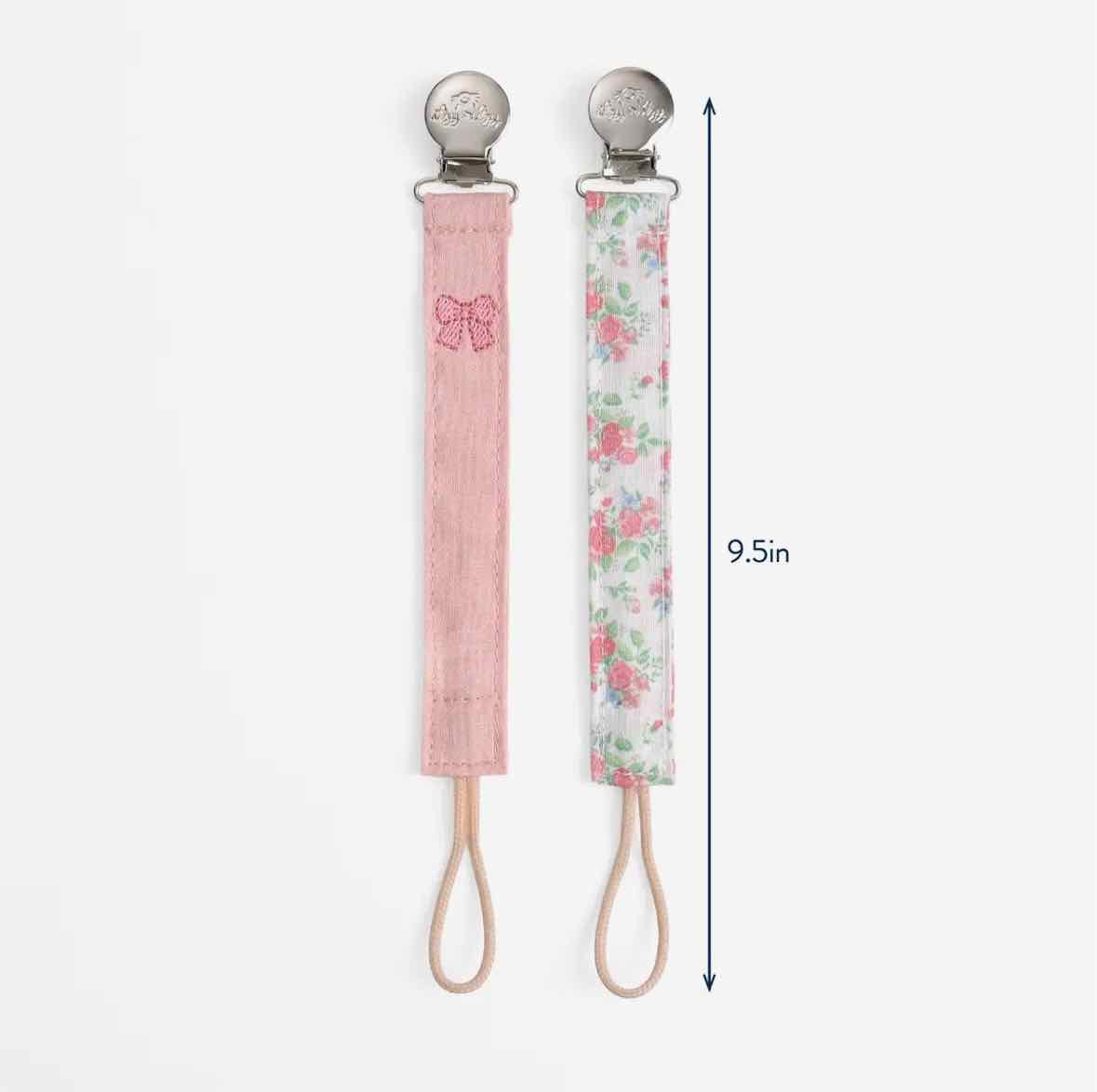 2pk Itzy Clip Fabric Pacifier Strap - More Options - OodlesCB