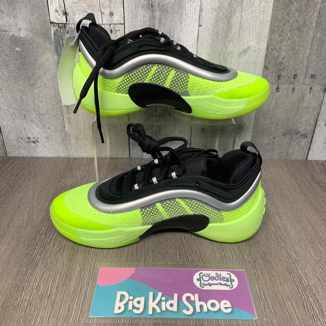 Size 4 Green/Black Sport Brand Sneakers
