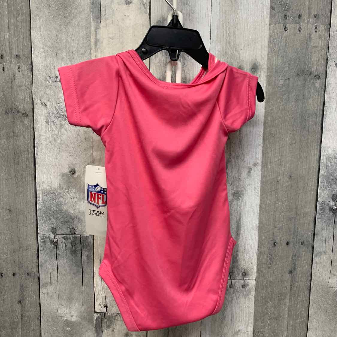 Size 6-9 Months Pink Print Team Apparel Bodysuit