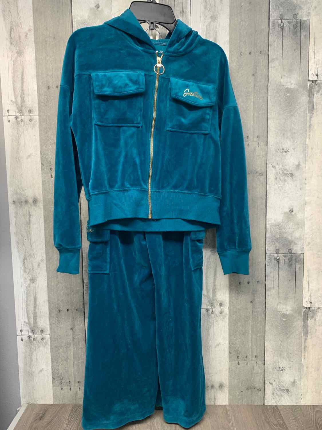 Size 10 Teal Justice Jacket/Pants
