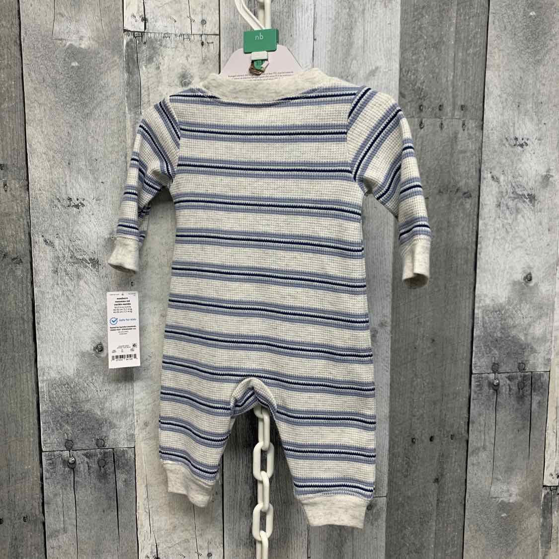 Size Newborn Gray/Navy Just One You Romper