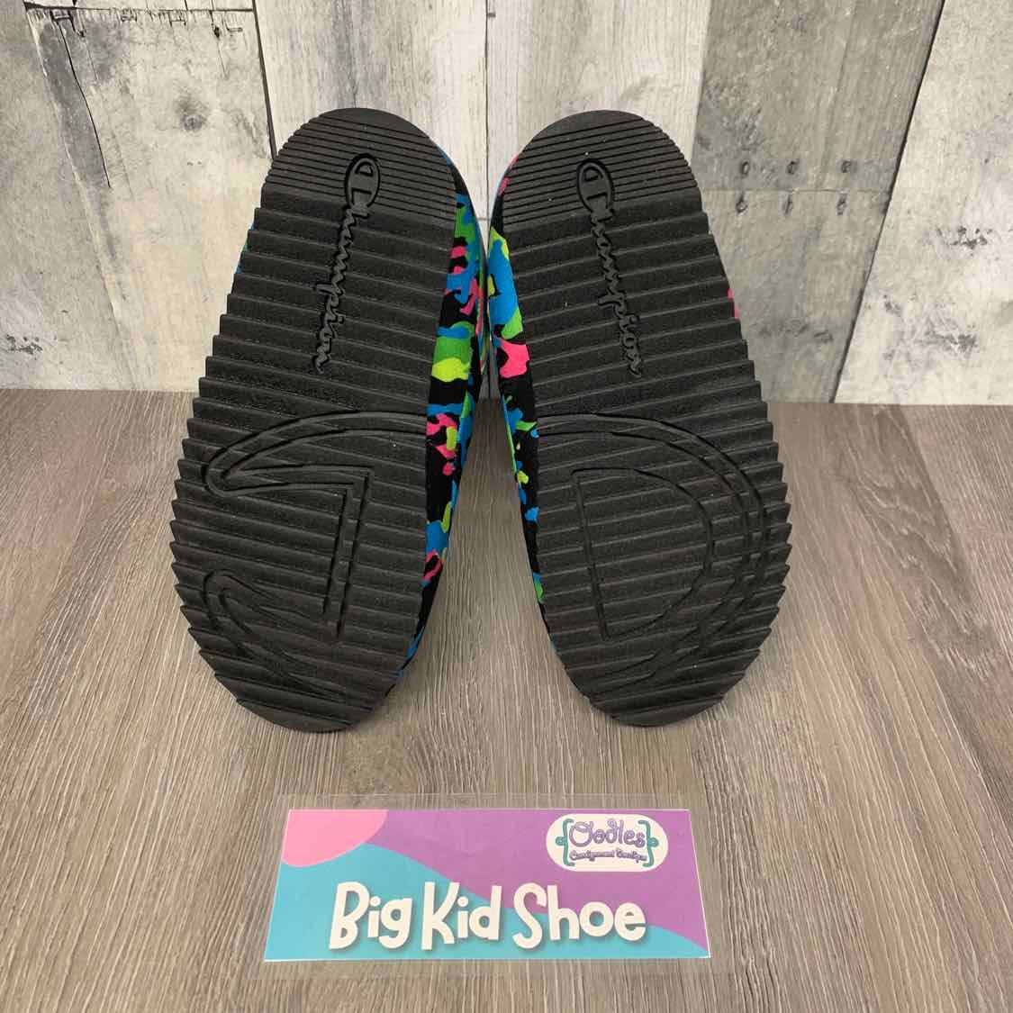 Size 4 Black/Blue Champion Sneakers