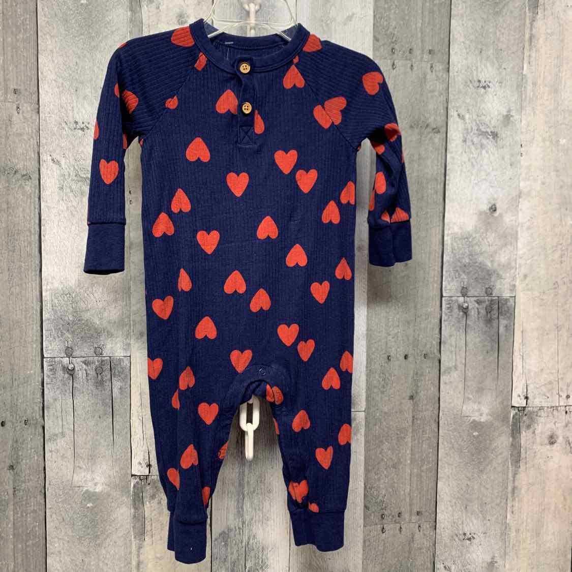 Size 12 Months Navy/Red Cat & Jack Romper