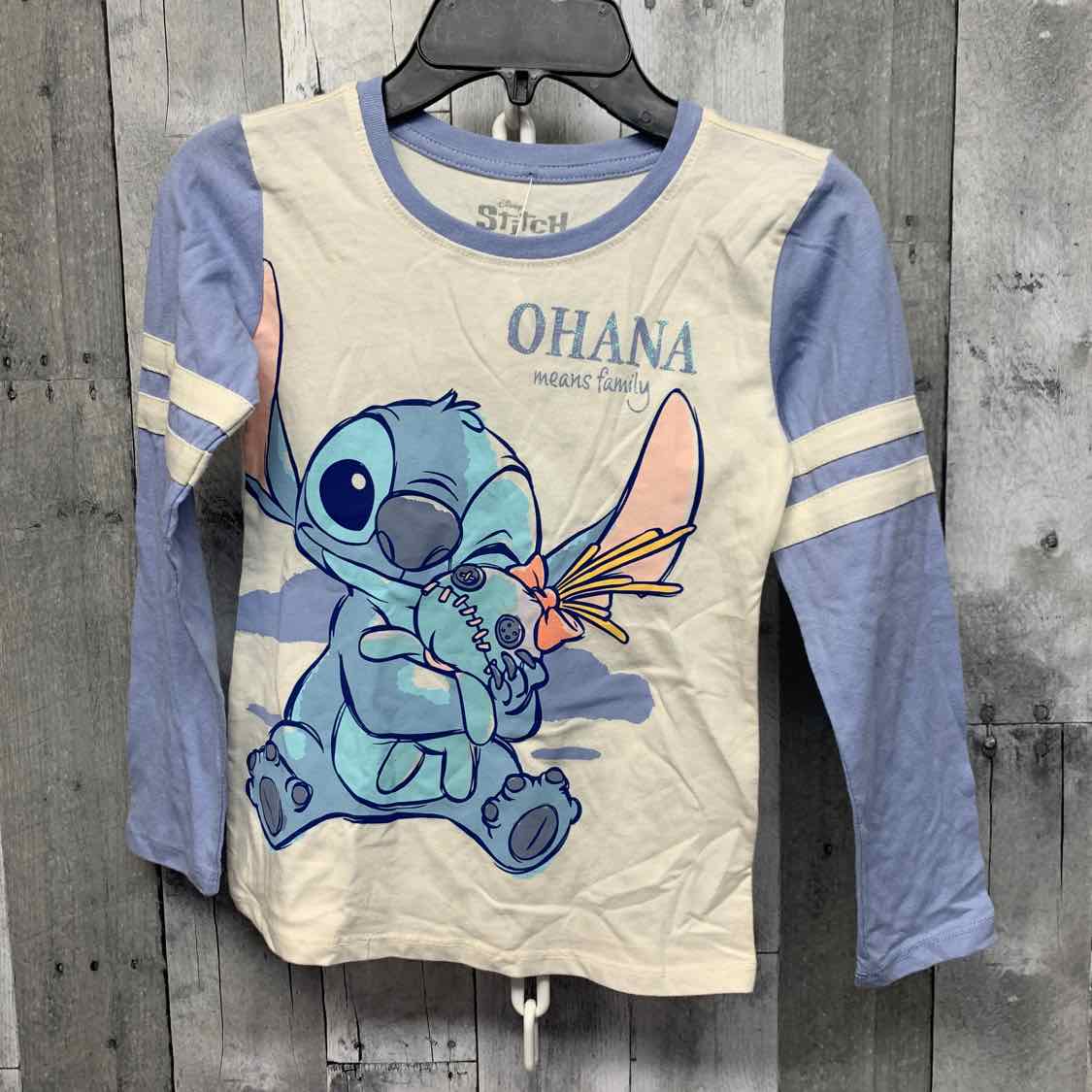 Size Small White/Blue Disney Long Sleeve Shirt