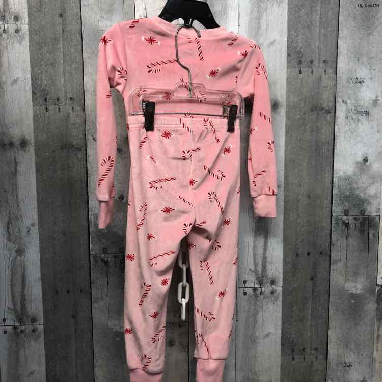 Size 2T Pink Print Carter's 2pc PJs