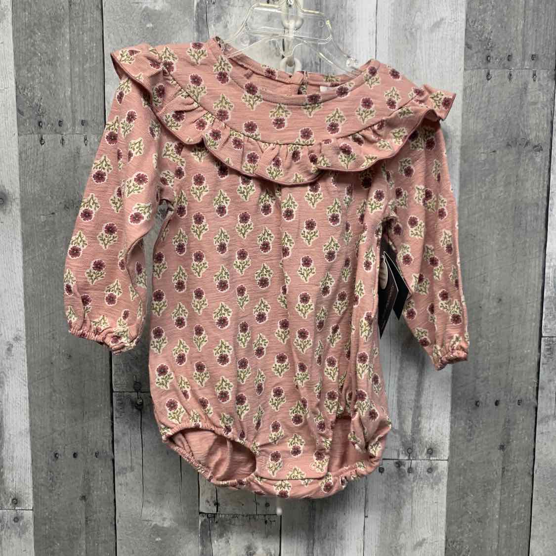 Size 18 Months Pink Floral Print Modern Moments by Gerber Romper