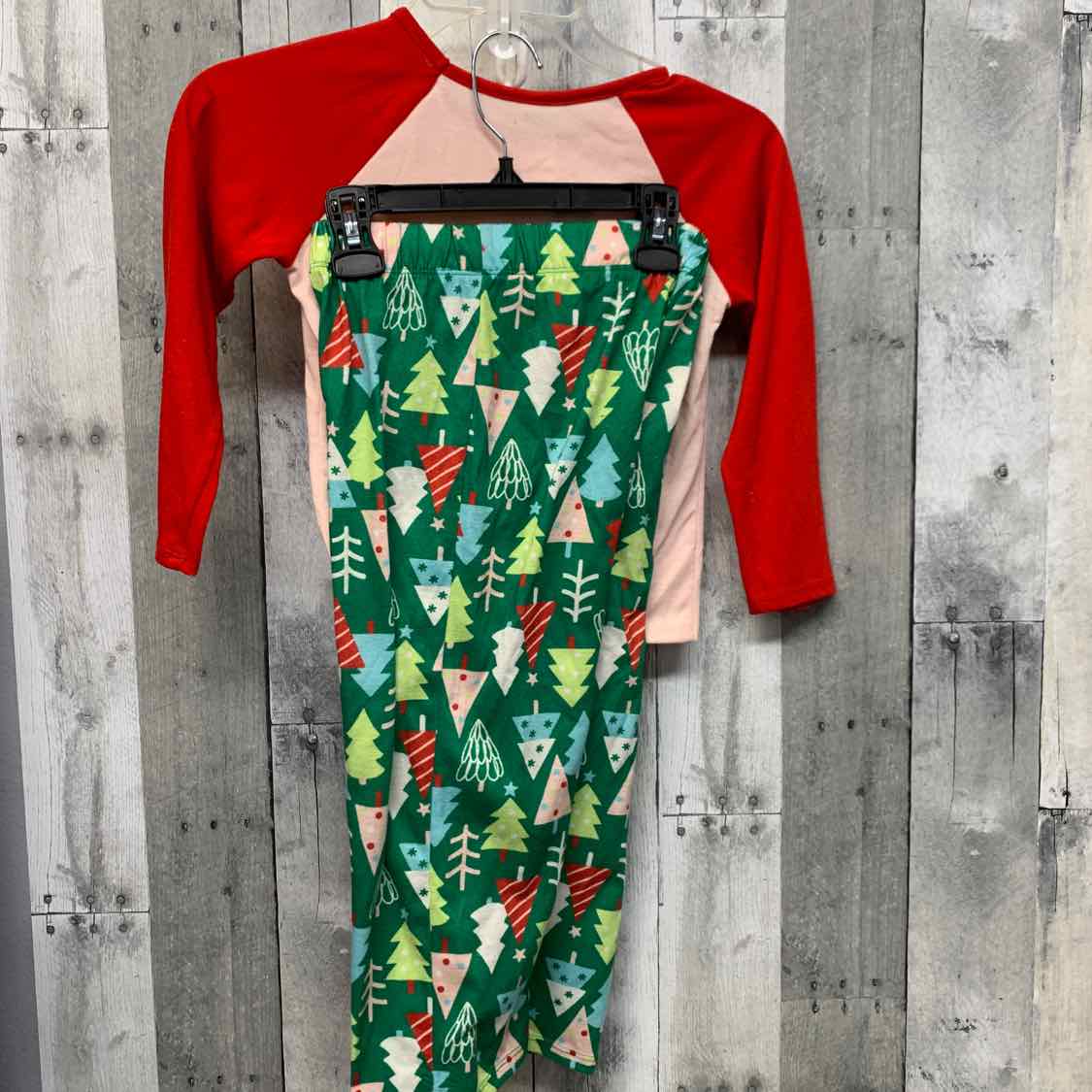 Size 4/5 Green/Red Cat & Jack 2pc PJs