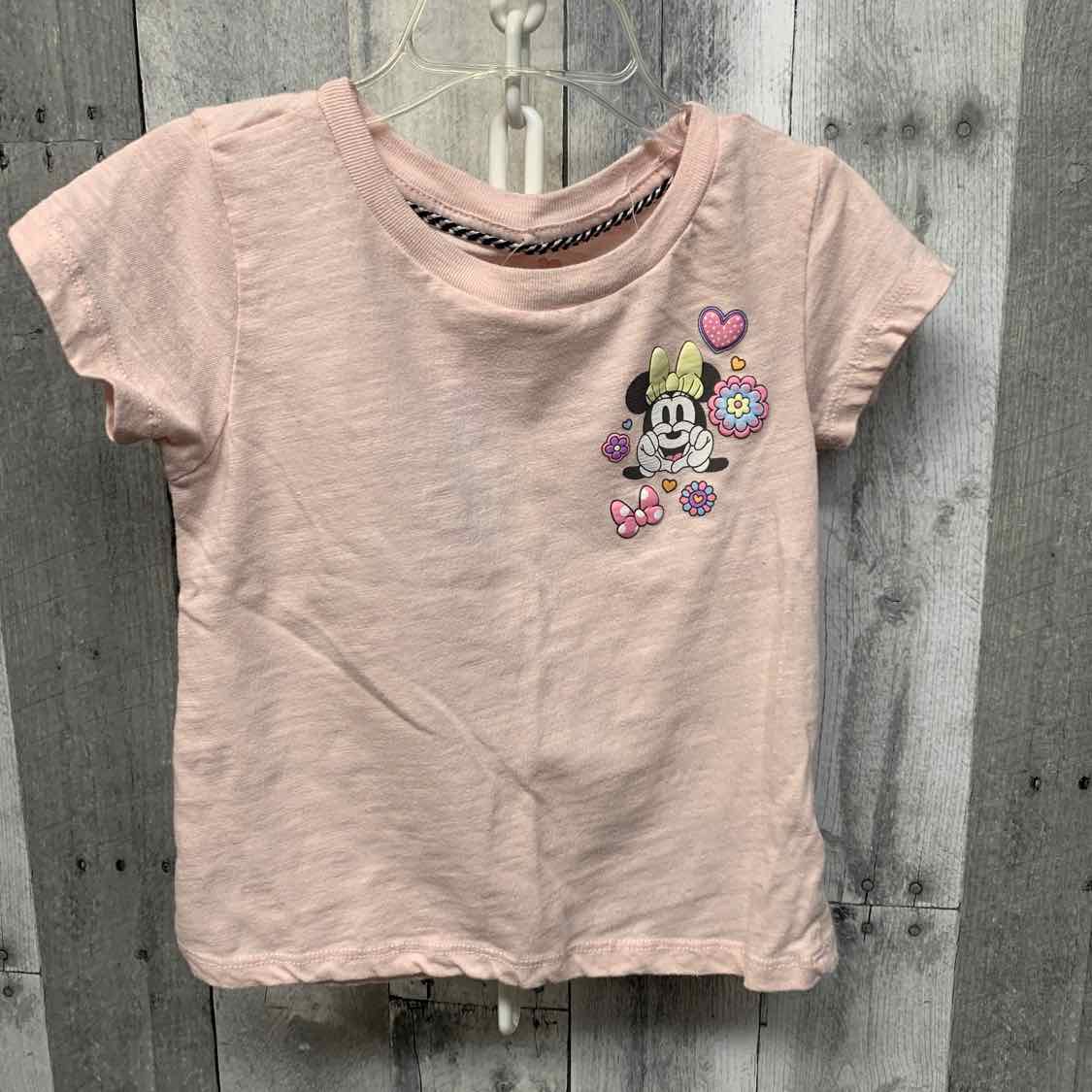 Size 4T Pink Print Disney T Shirt
