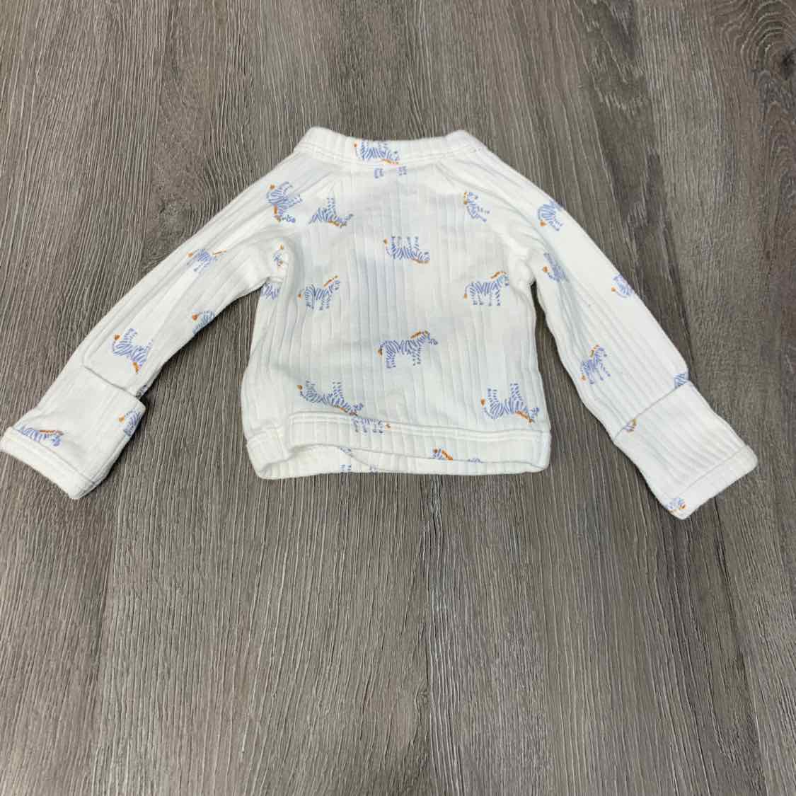 Size Preemie White/Blue Just One You Long Sleeve Shirt - OodlesCB