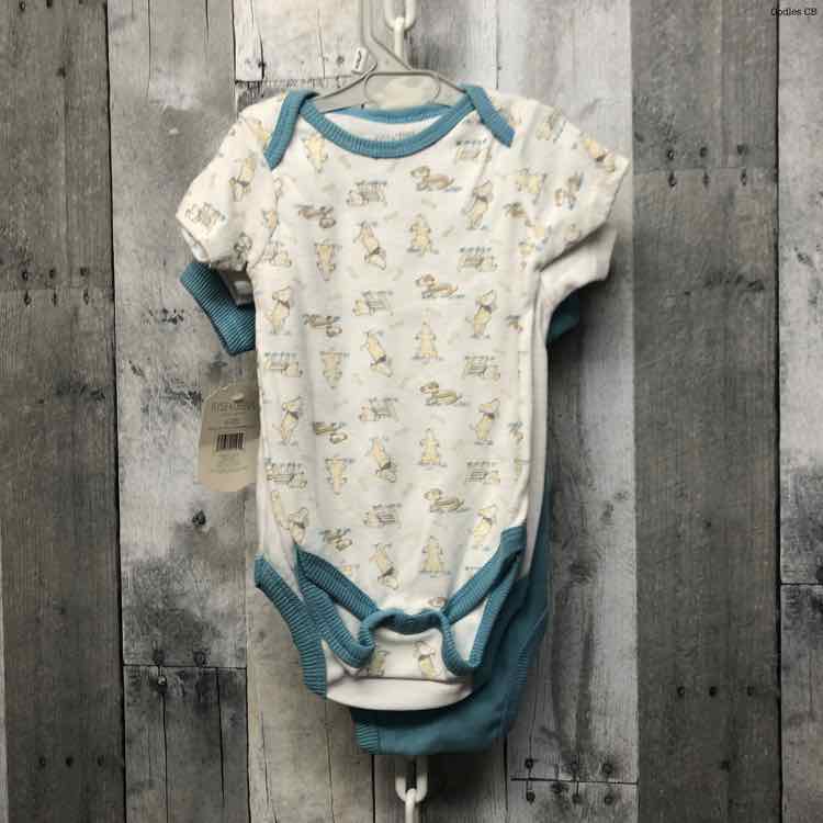 Size 6-9 Months Blue/White Kyle & Deena Bodysuit