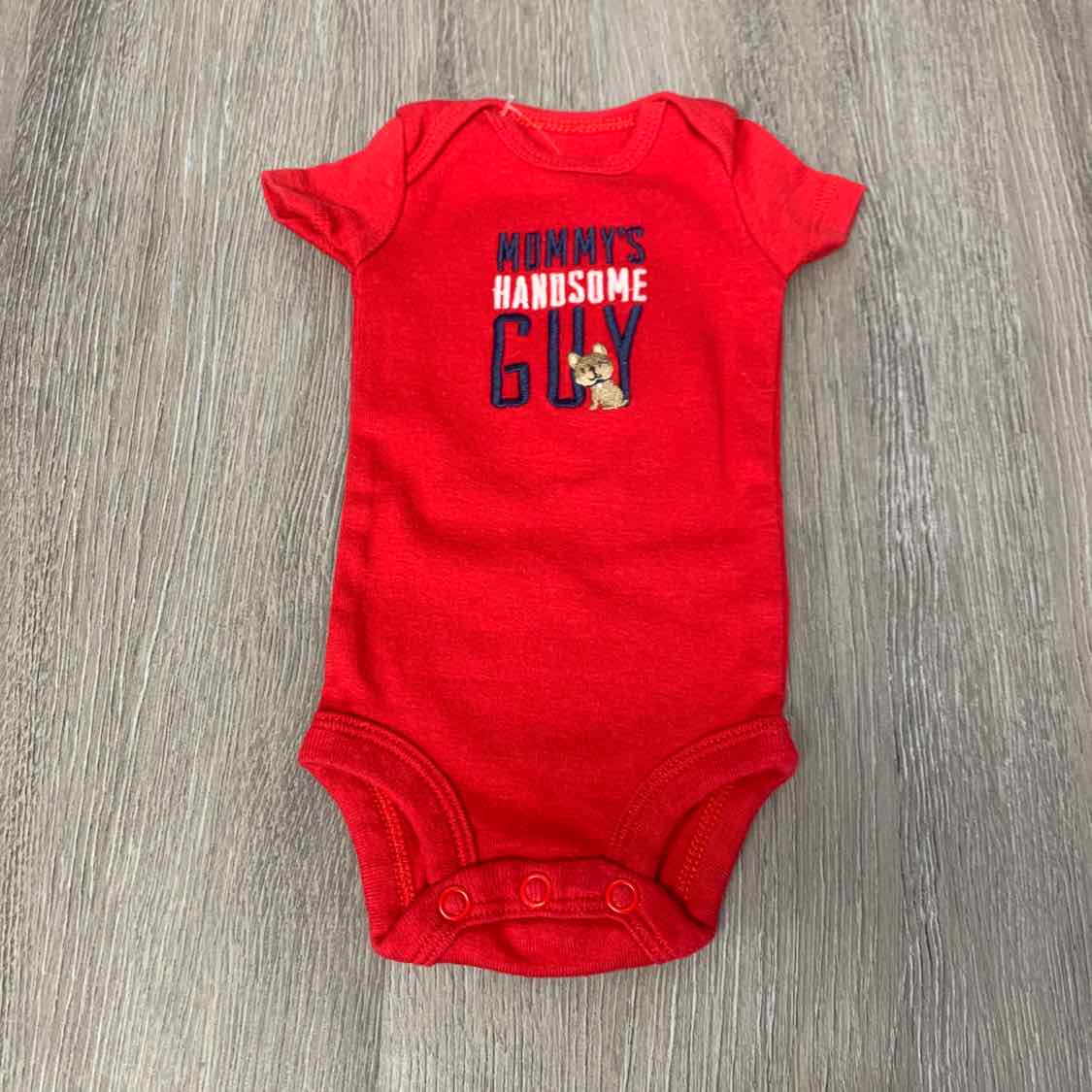 Size Preemie Gray Print Gerber Bodysuit