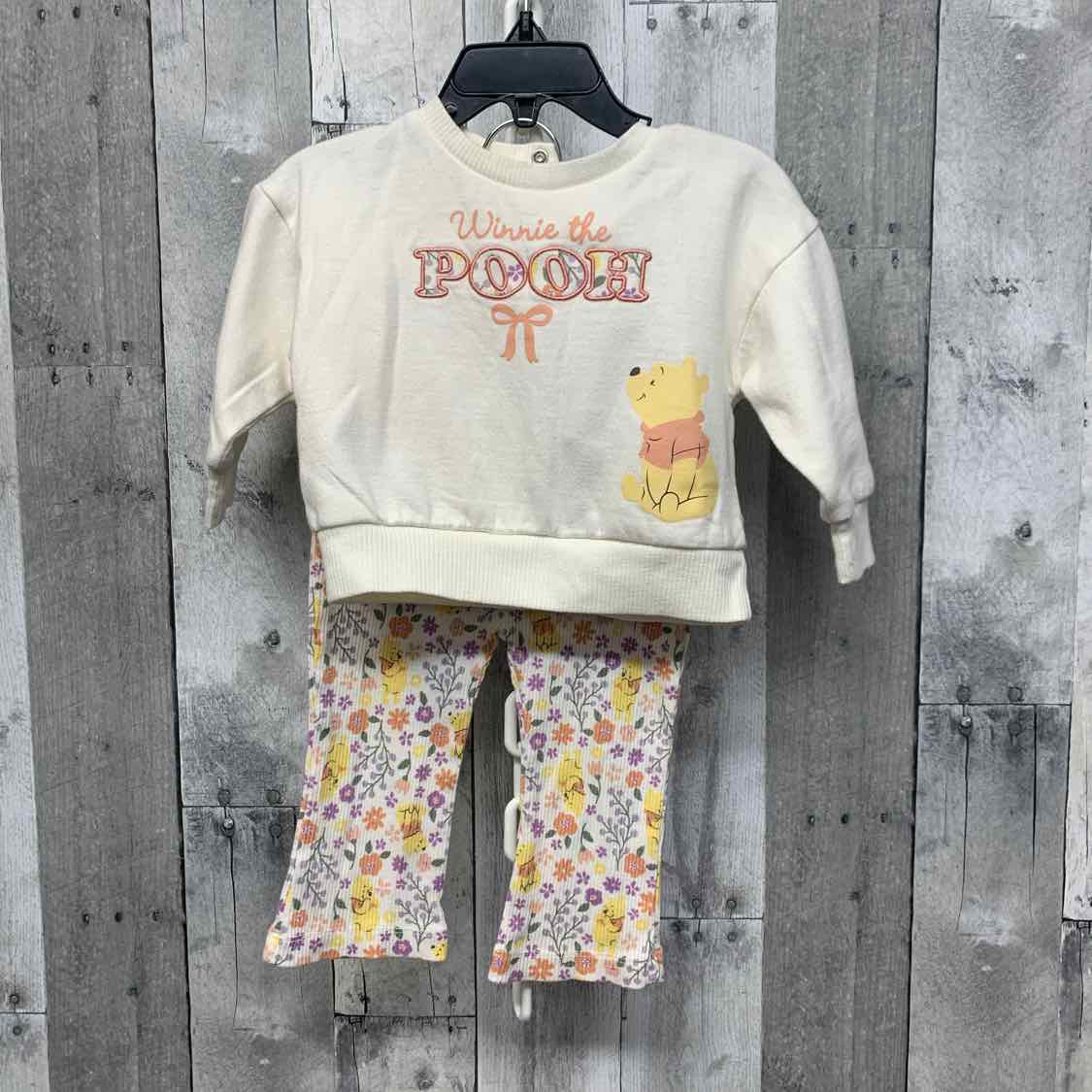 Size 6-9 Months White/Yellow Disney Shirt/Pants