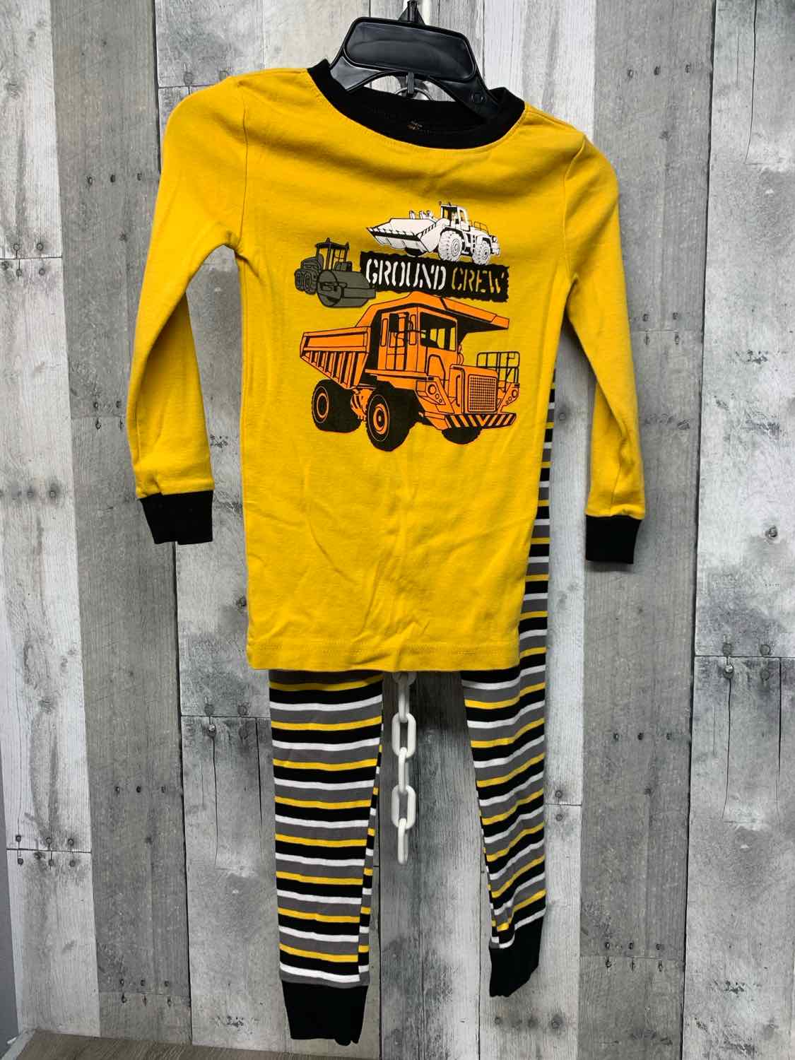 Size 8 Yellow/Black B Brand 2pc PJs