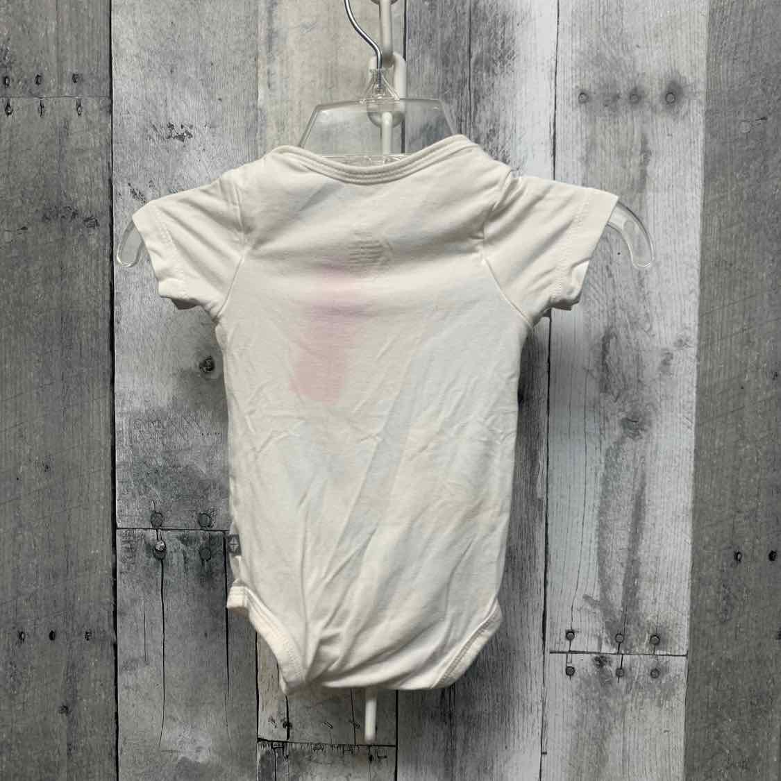 Size Newborn White Bamboo Bodysuit