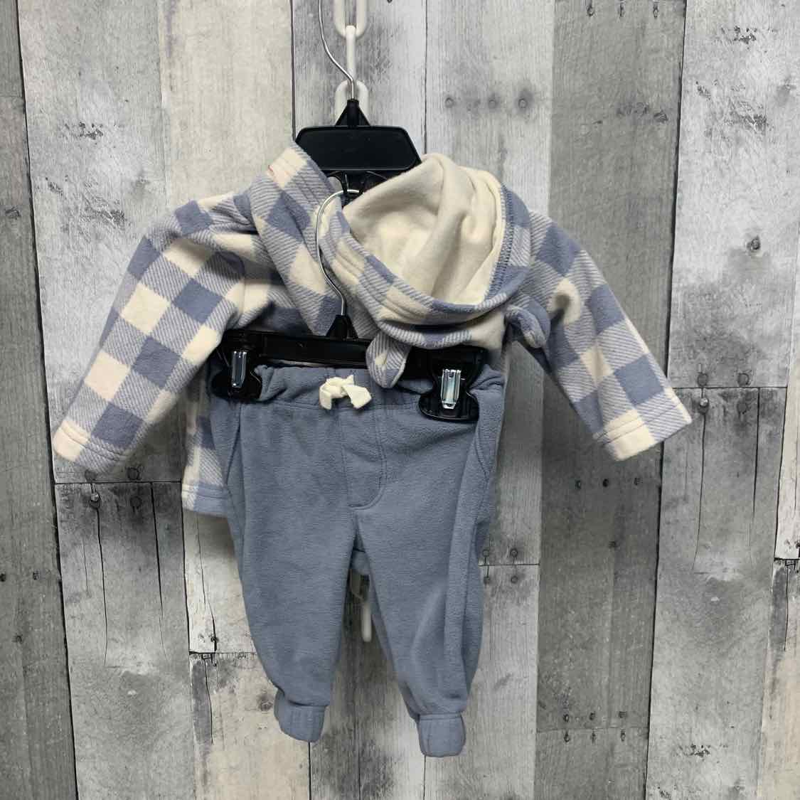 Size 3 Months Blue/White Carter's Jacket/Pants