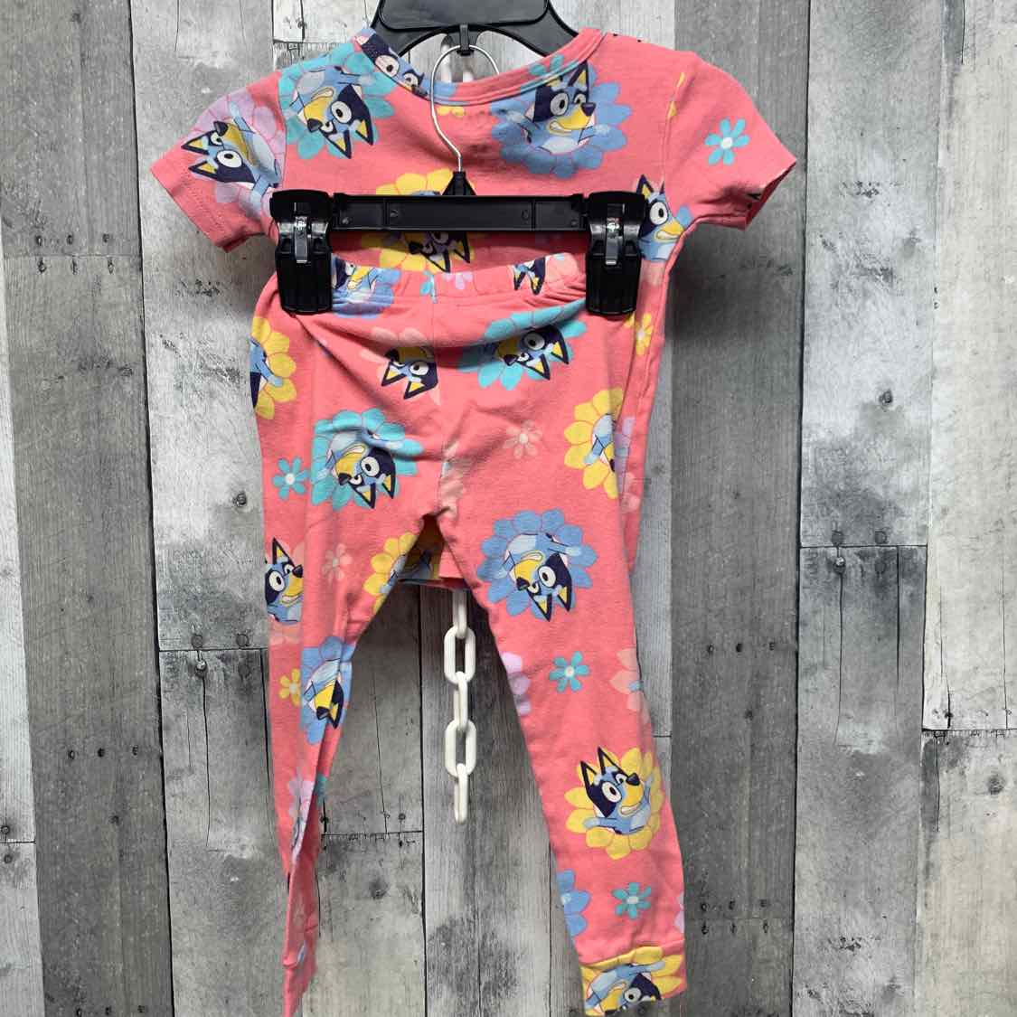 Size 5T Pink/Blue Disney 2pc PJs