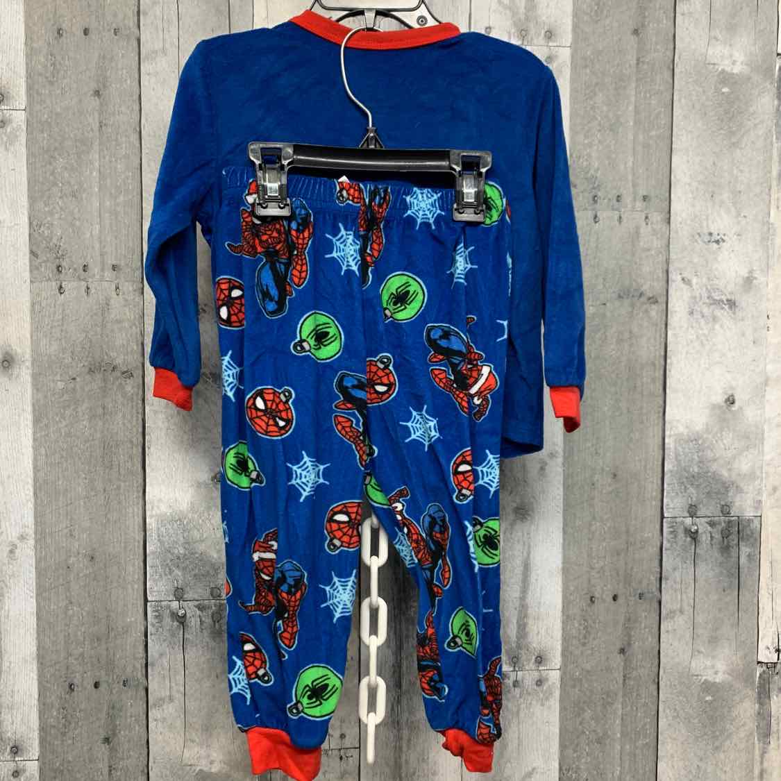 Size 3T Blue Print Spiderman 2pc PJs