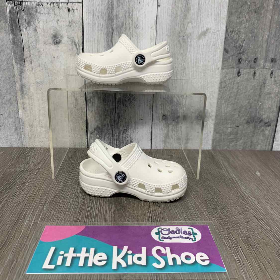 Size 2 White Crocs Water Shoes