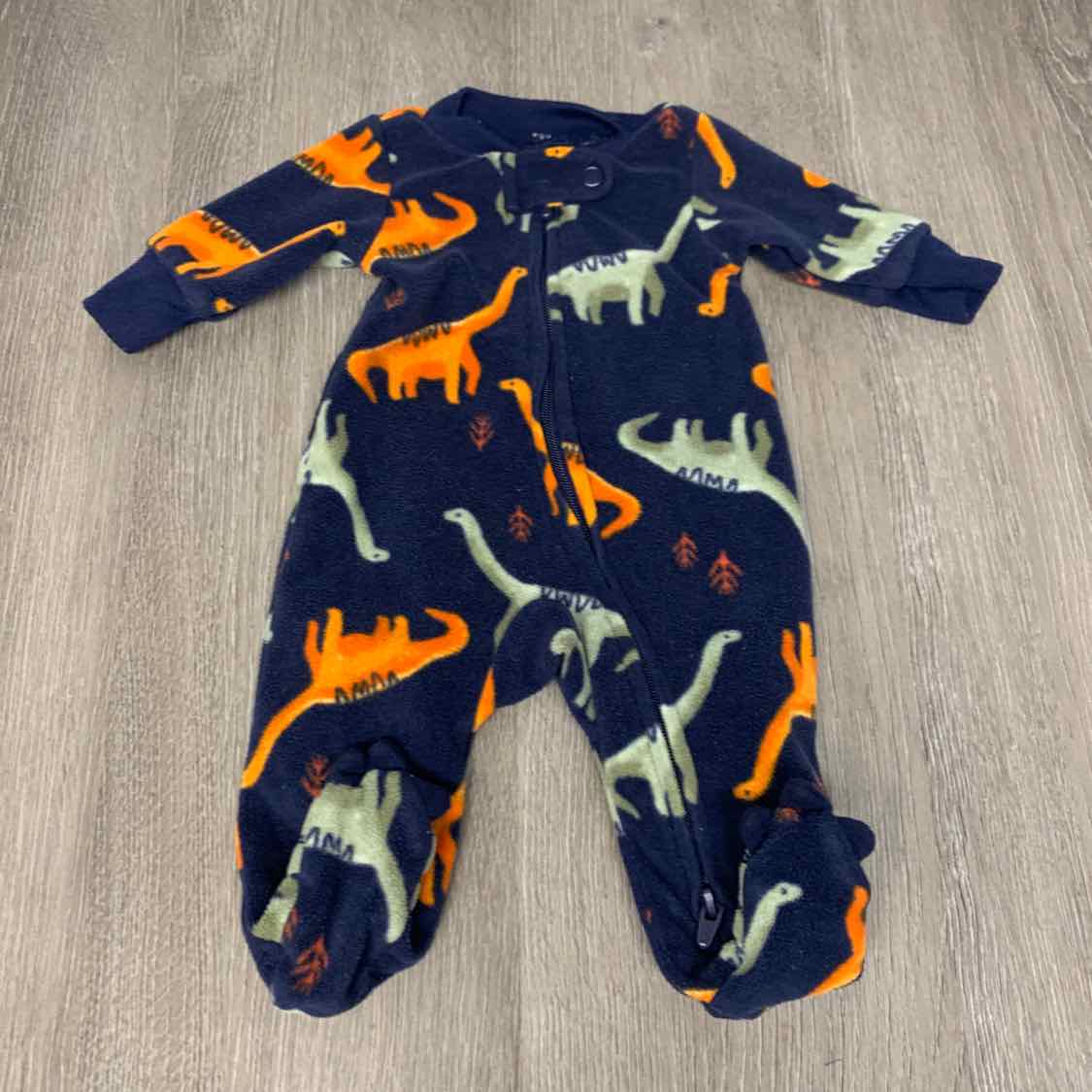Size Preemie Navy Print Child of Mine Footy PJs