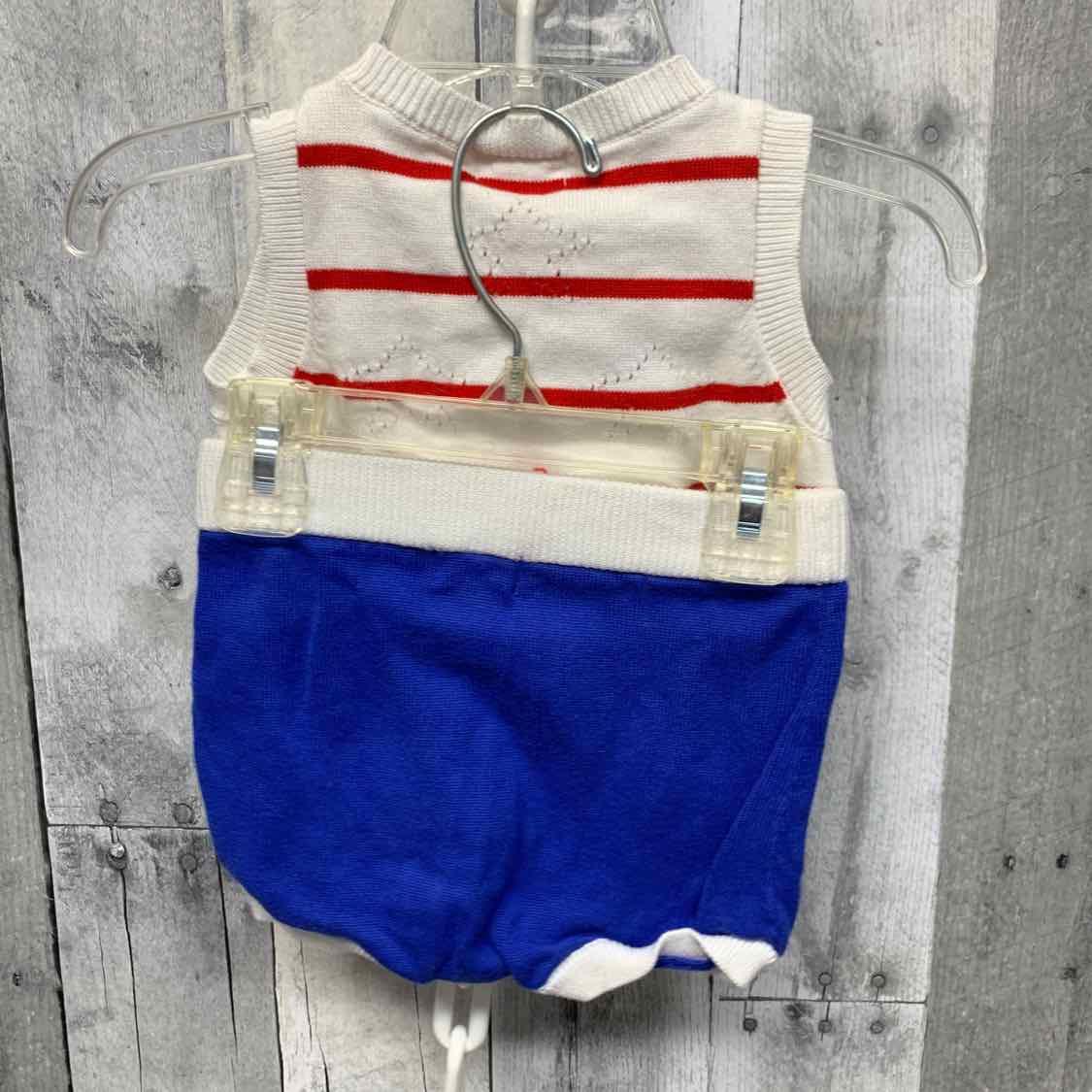 Size 3-6 Months Red/White/Blue Cat & Jack Shirt/Shorts