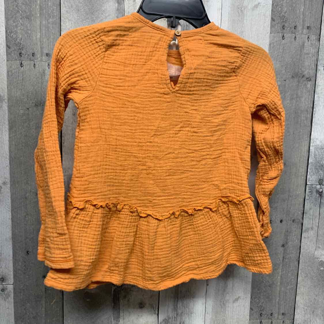Size 5T Orange Graphic Mud Pie Long Sleeve Shirt