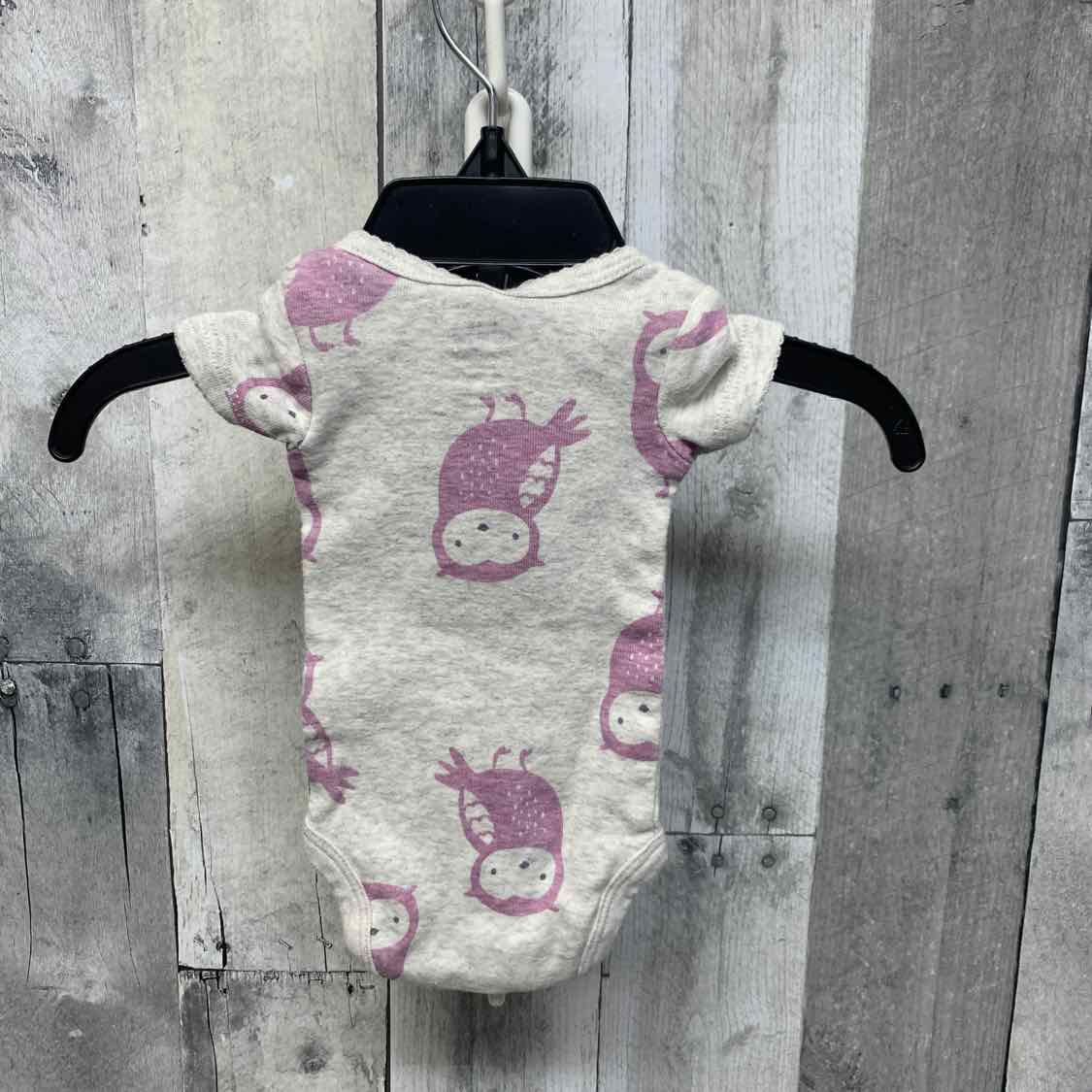 Size Preemie Gray/Purple Child of Mine Bodysuit