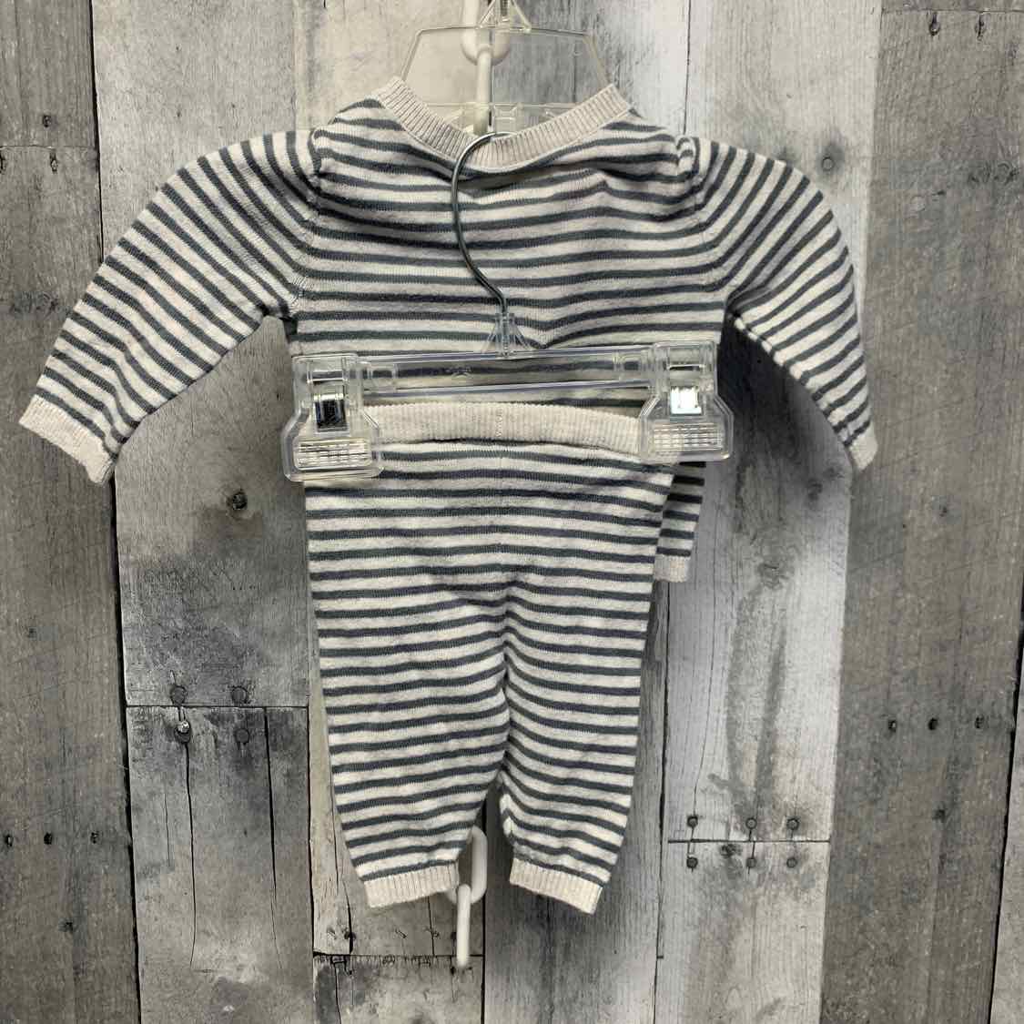 Size Newborn Green Striped Carter's Shirt/Pants