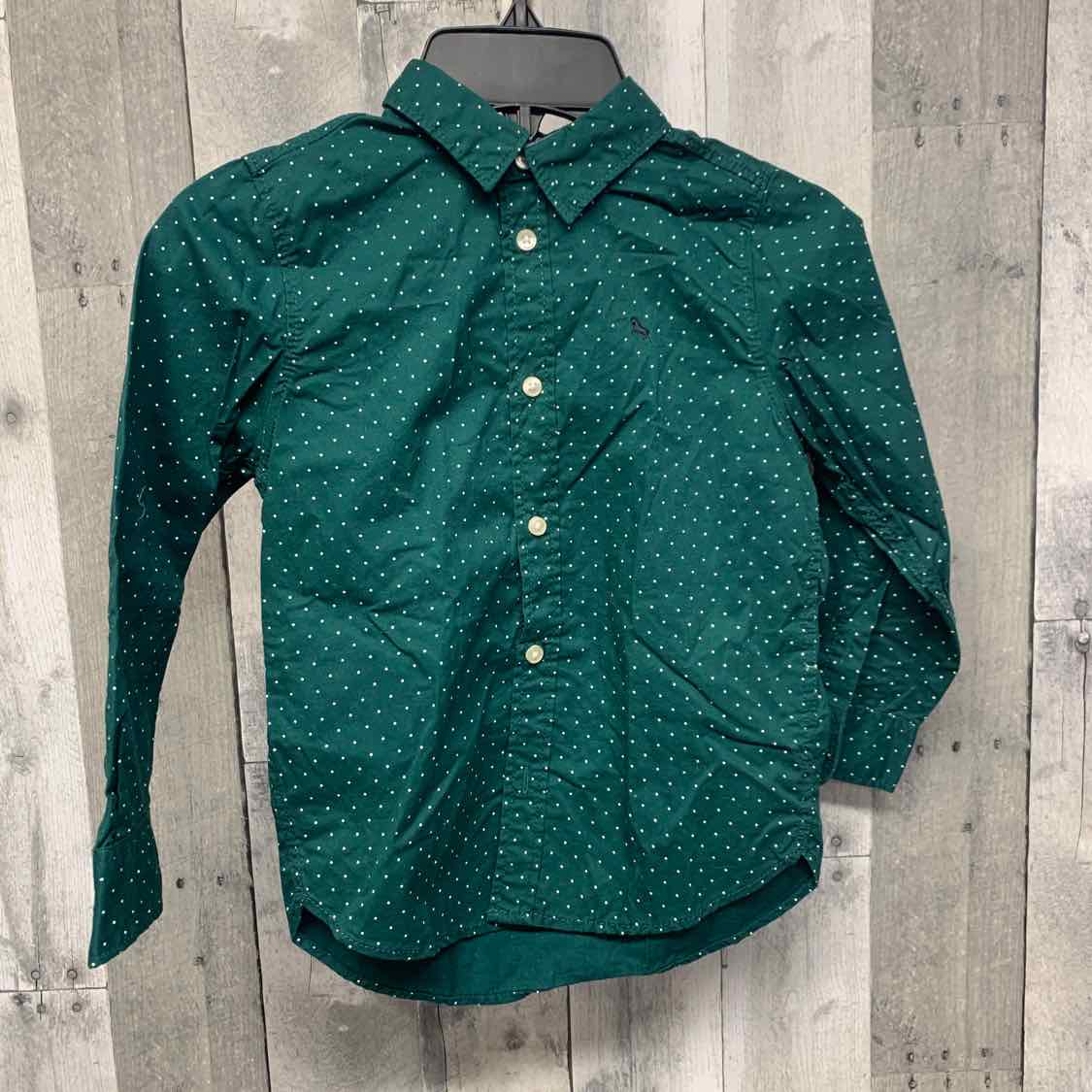 Size 6 Green Print LOGG LS Button Up