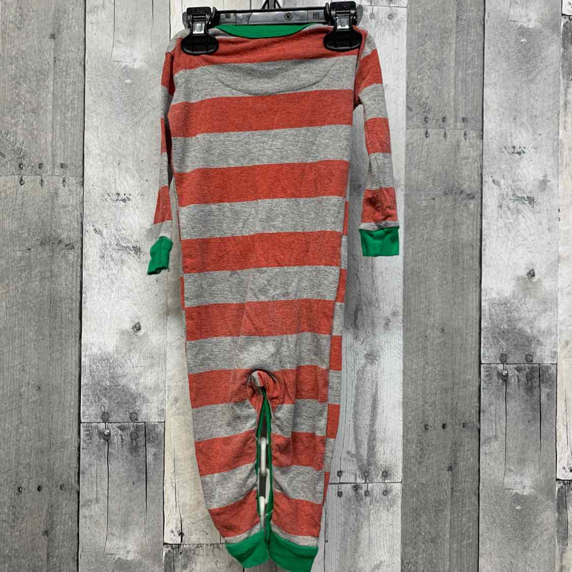 Size 12 Months Red/Gray Dr Seuss Footy PJs