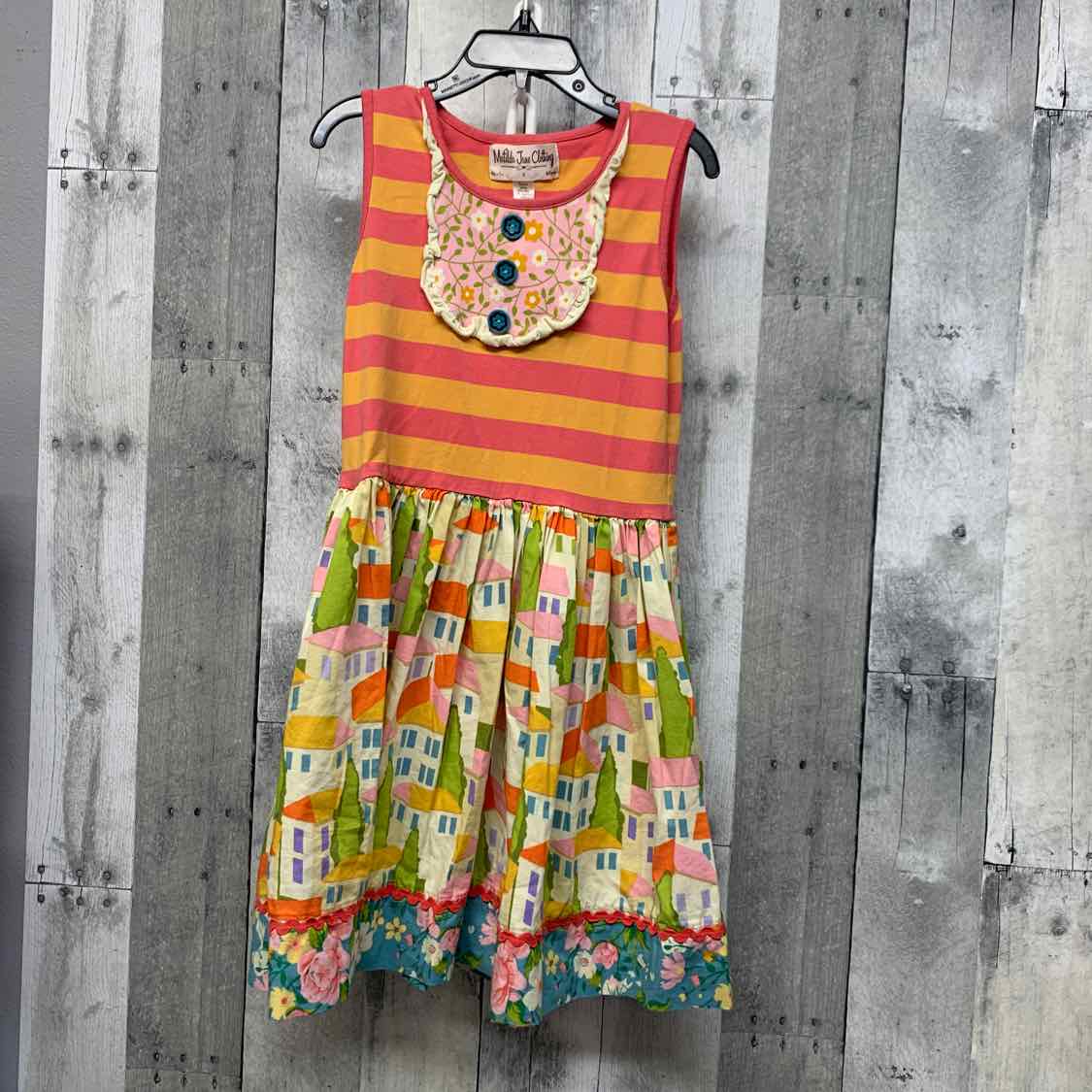 Size 8 Pink/Green Matilda Jane Dress
