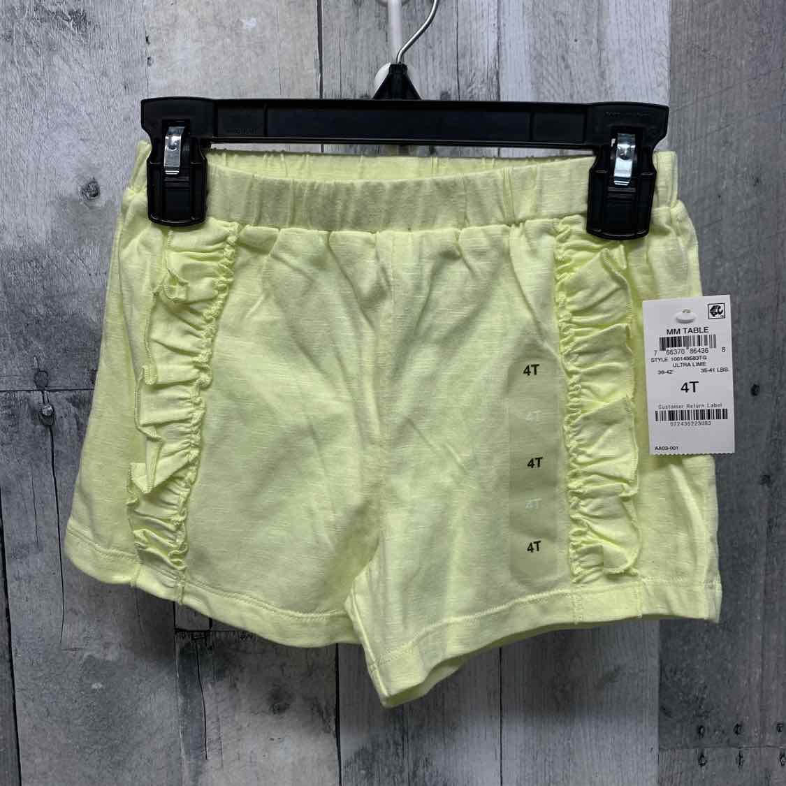 Size 4T Yellow First Impressions Shorts - Athletic