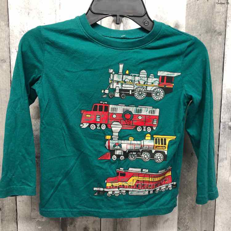 Size 4T Green Graphic Jumping Beans Long Sleeve Shirt