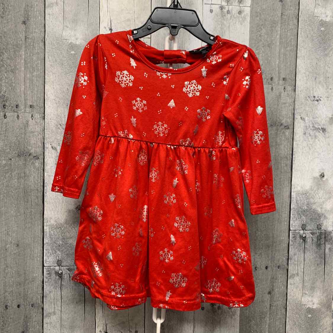 Size 24 Months Red Print Picapino LS Dress