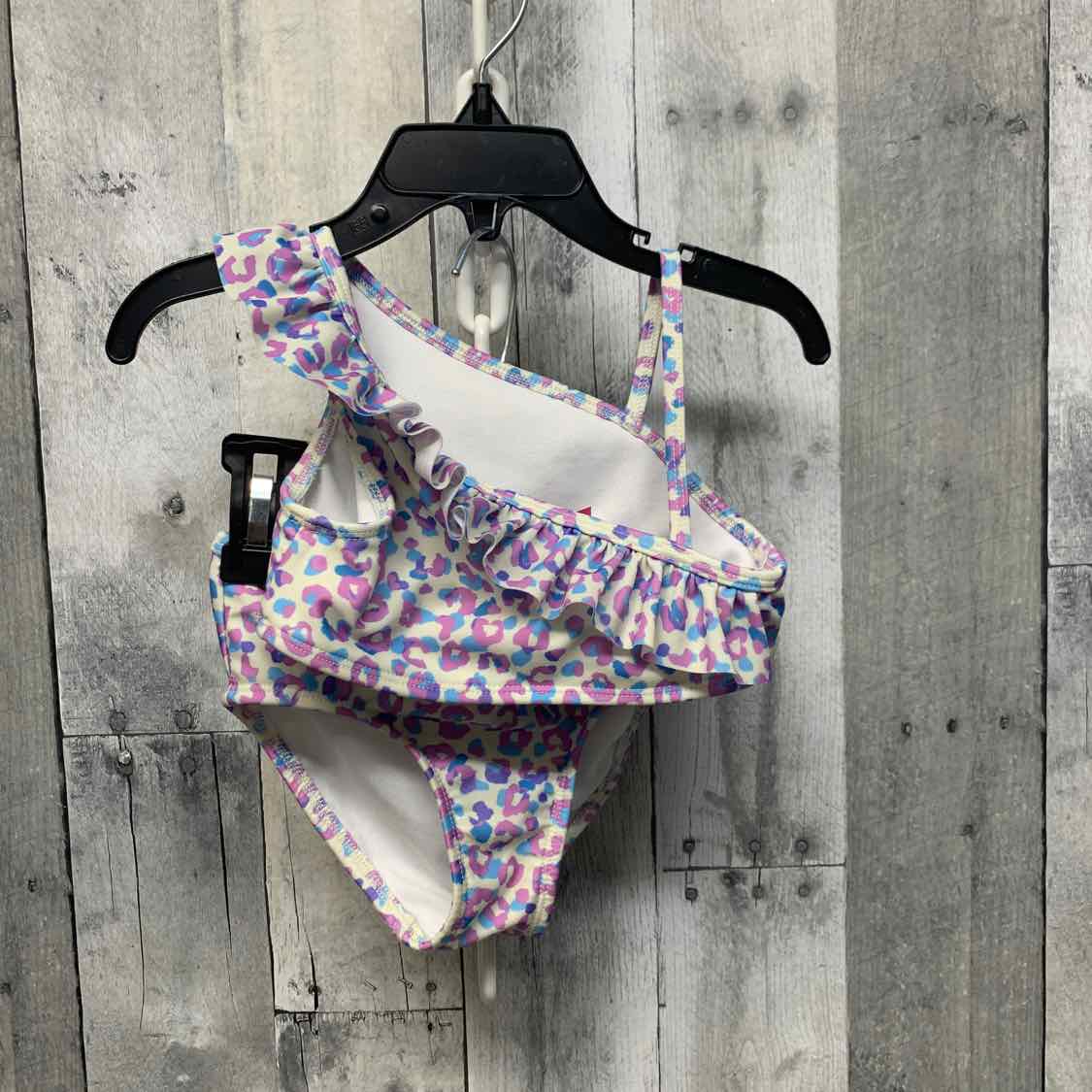 Size 2T Purple Print Cat & Jack Swim Suit - 2pc+
