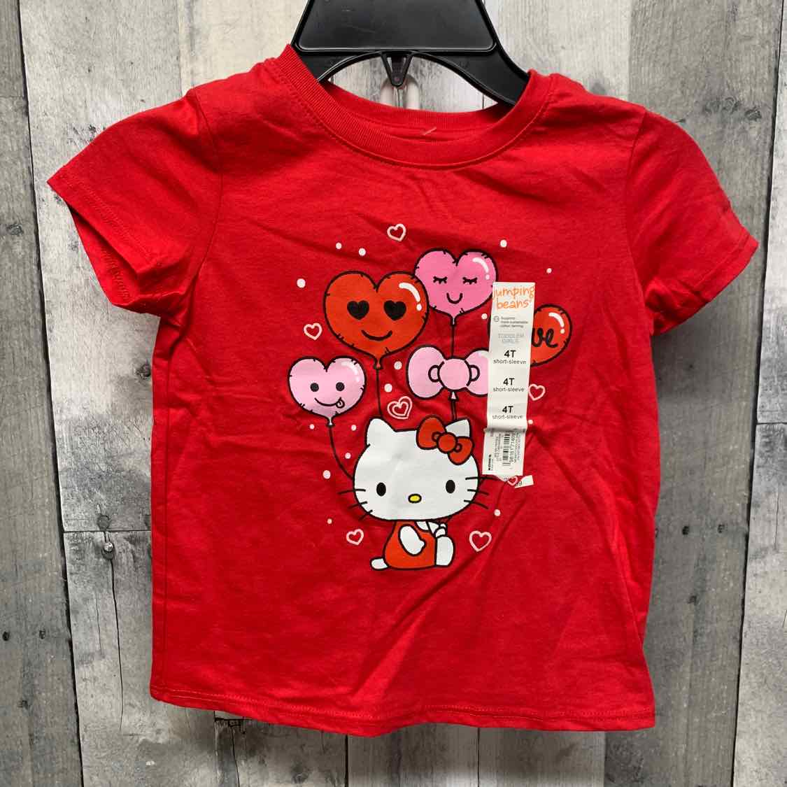 Size 4T Red Graphic Jumping Beans T Shirt
