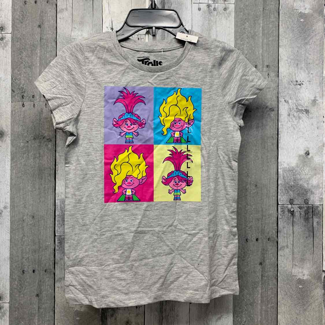 Size 10/12 Gray Graphic Dreamworks Short Sleeve Shirt