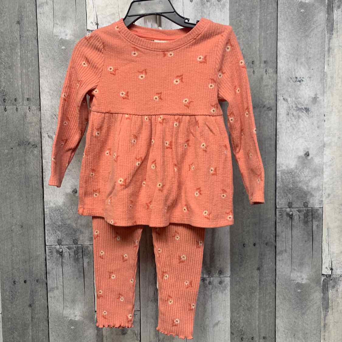 Size 2T Pink Floral Print Cat & Jack Shirt/Leggings