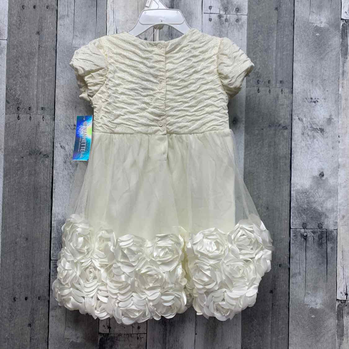 Size 3T White Nannette Dress - Party