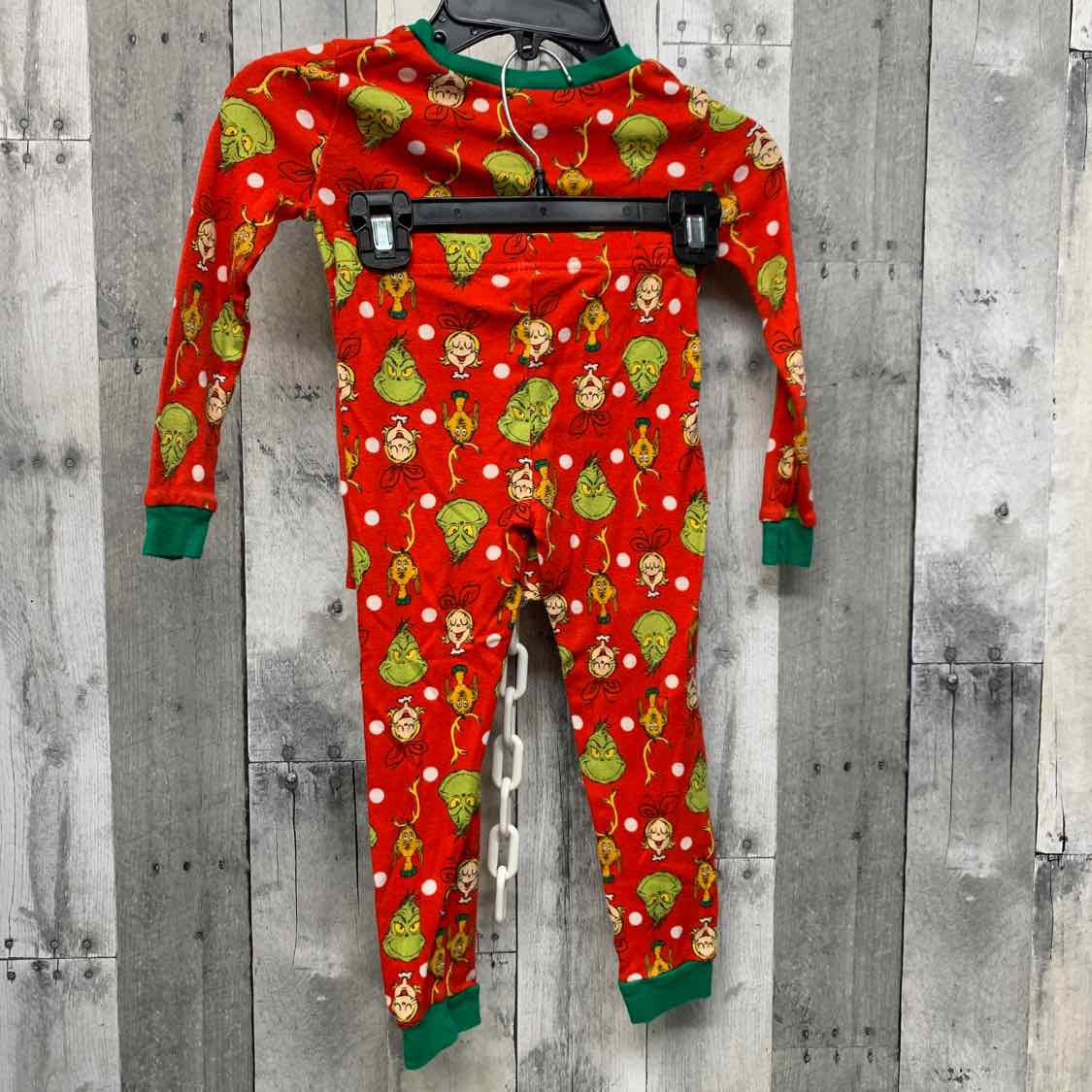 Size 5T Green/Red Dr Seuss 2pc PJs