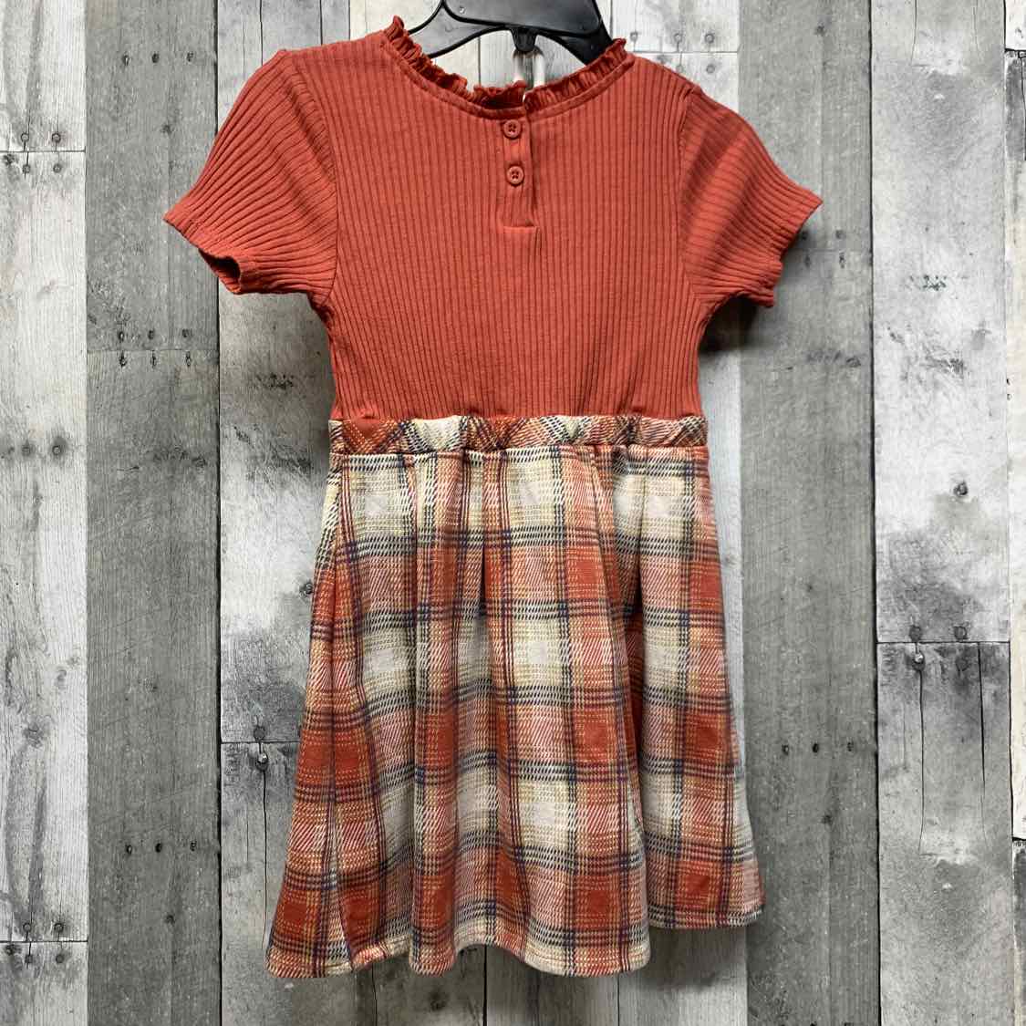 Size 6 Pink Plaid Little Lass Dress