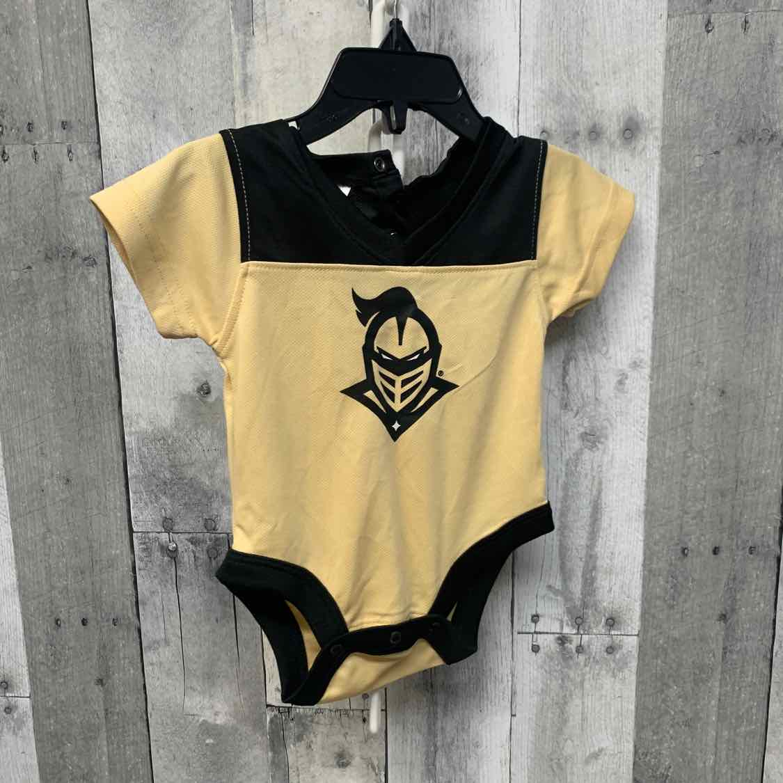 Size 3-6 Months Black/Gold Team Apparel Bodysuit