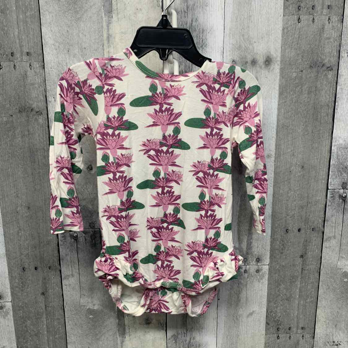 Size 18-24 Months White/Purple Kate Quinn Romper