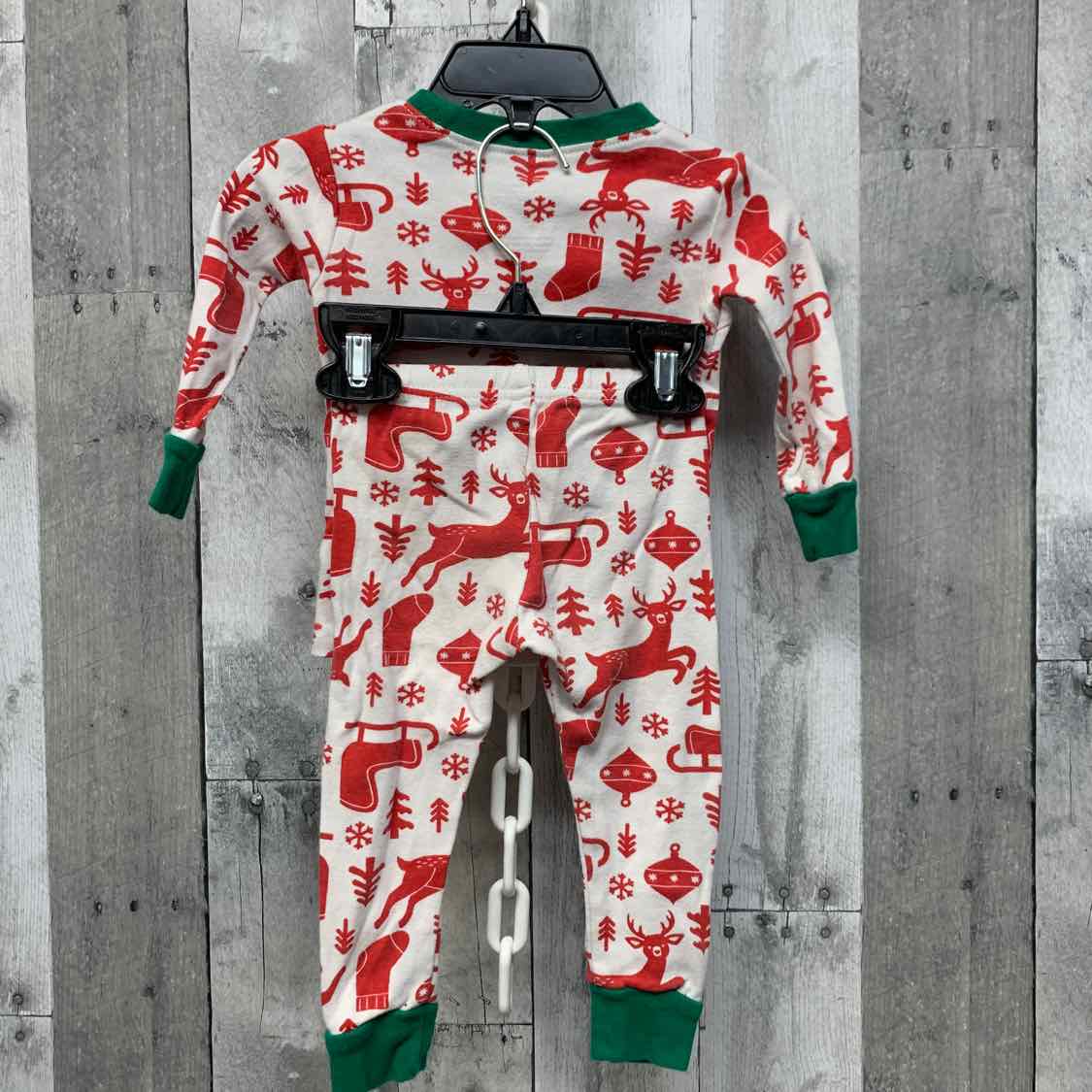 Size 12 Months Red/White Carter's 2pc PJs